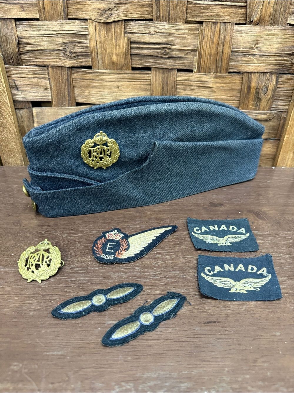 Ww2 Royal Canadian Air Force Rcaf Wedge And Patches